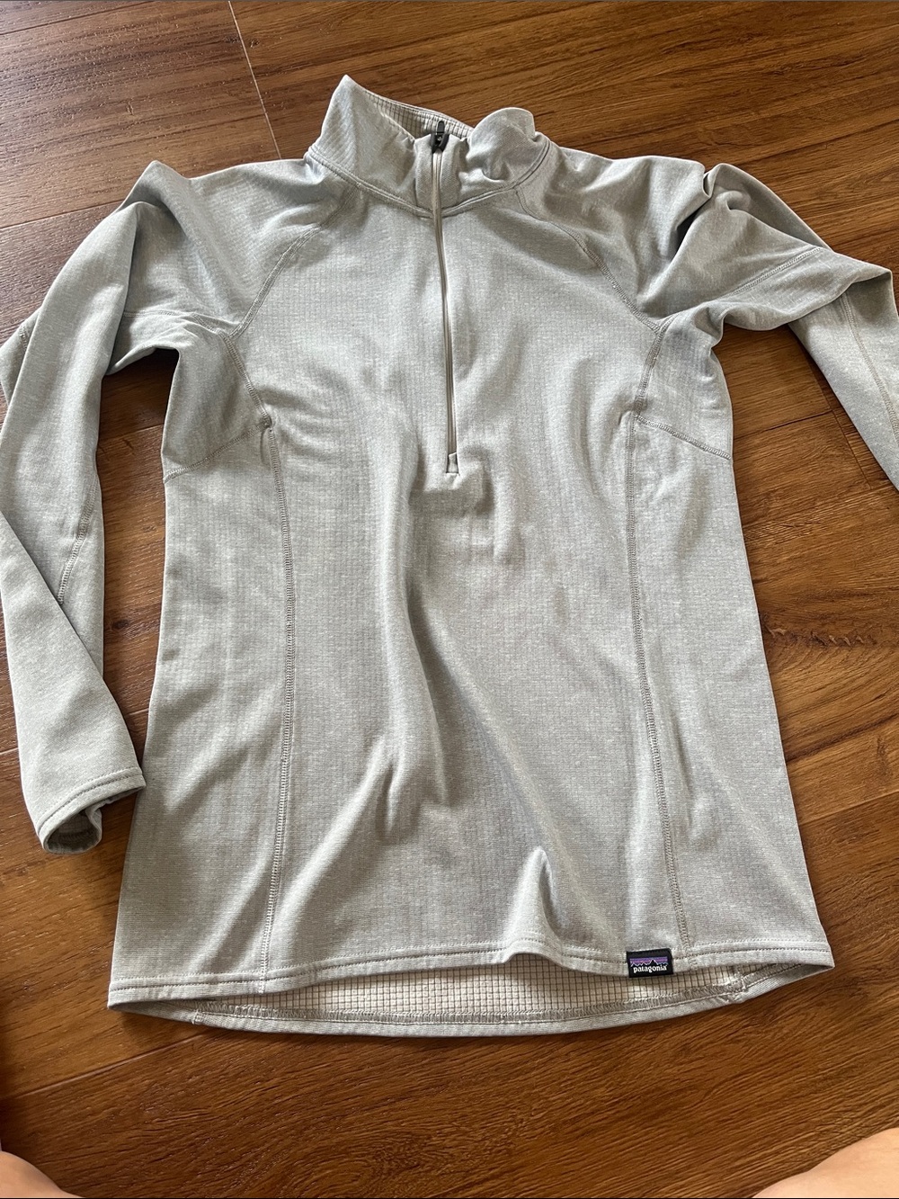 Patagonia Men’s Light Gray Half-Zip Performance Pullover